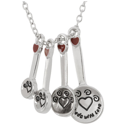 Made With Paw Love Measuring Spoon Necklace