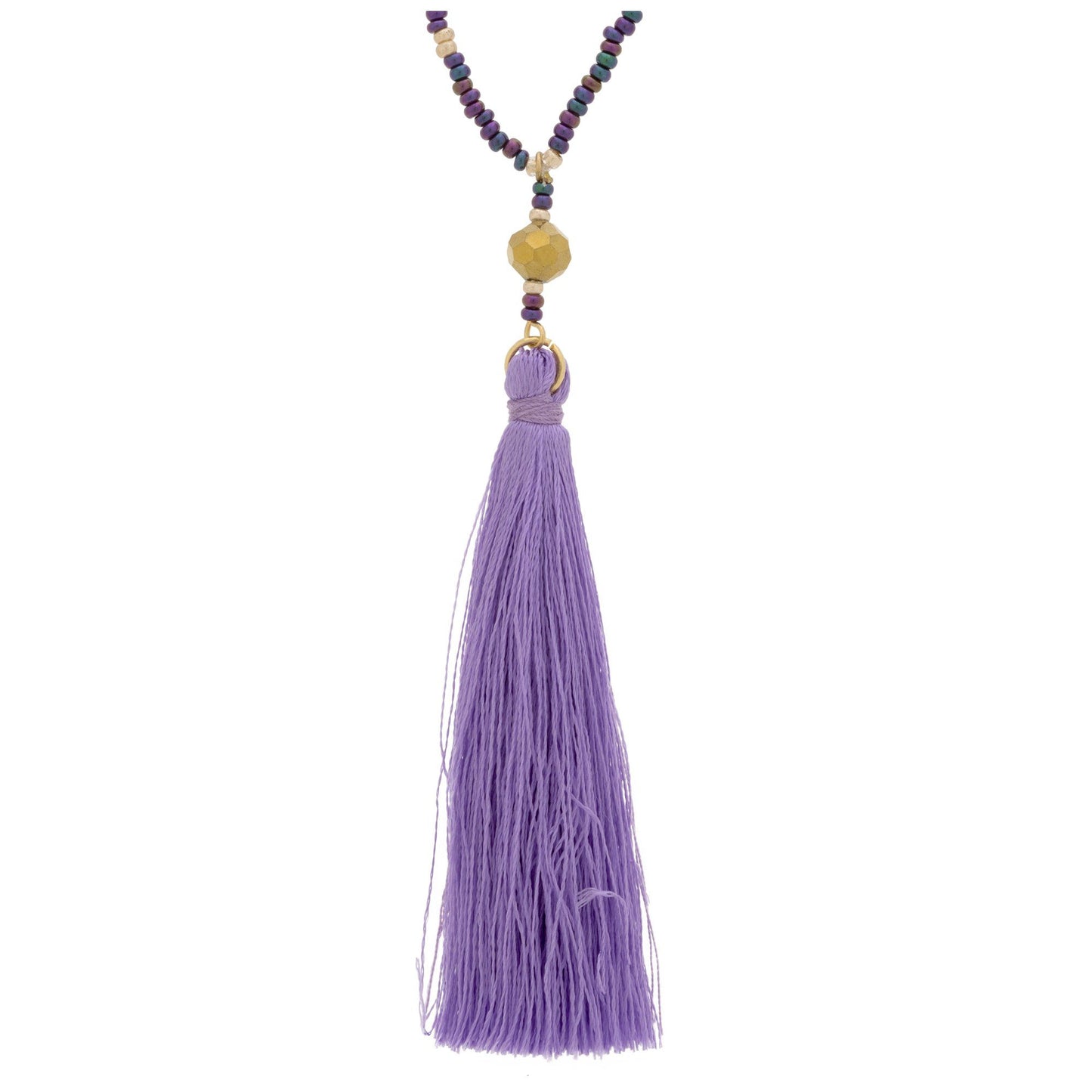 Purple Tassel Necklace!