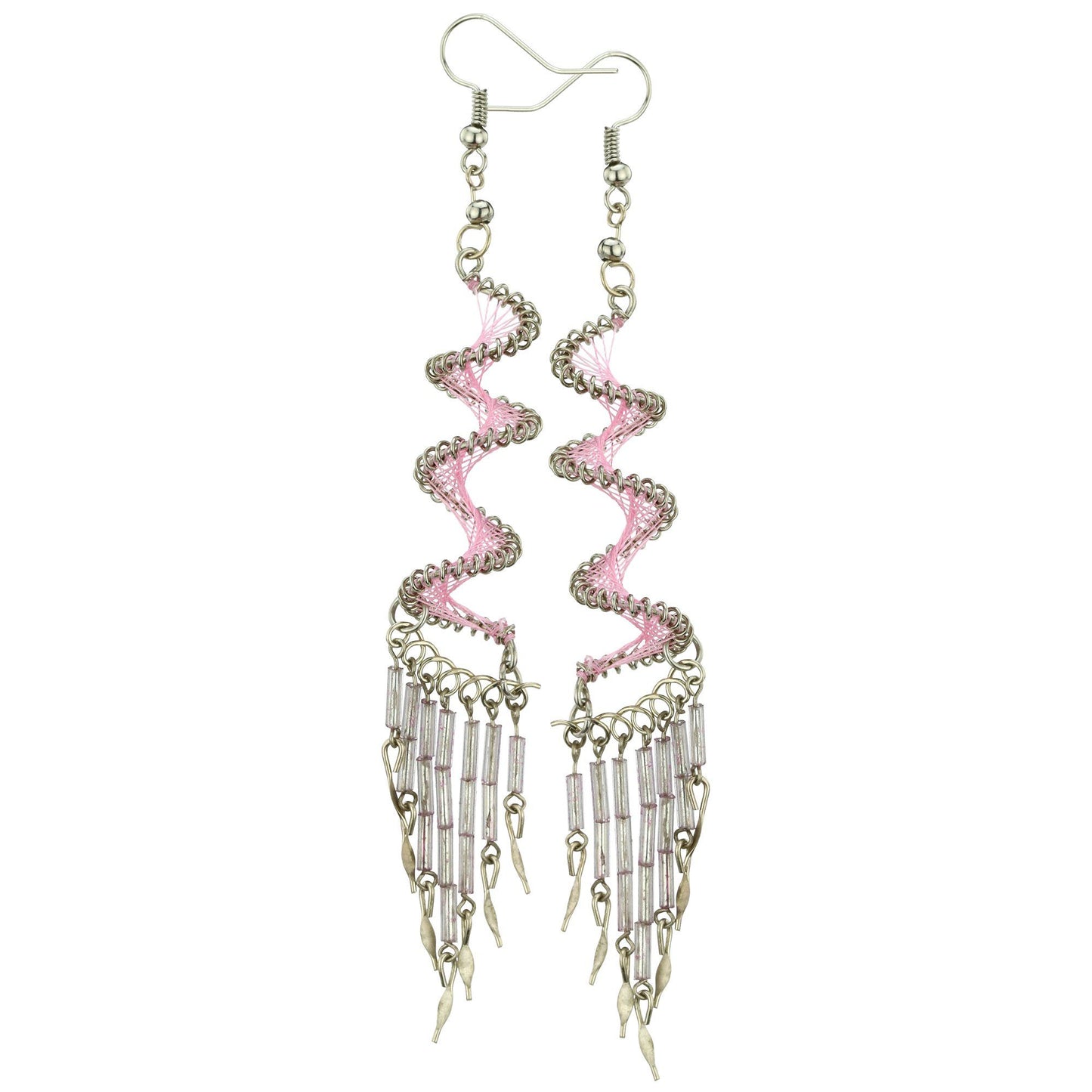 Spiral Swirl Peruvian Thread Earrings
