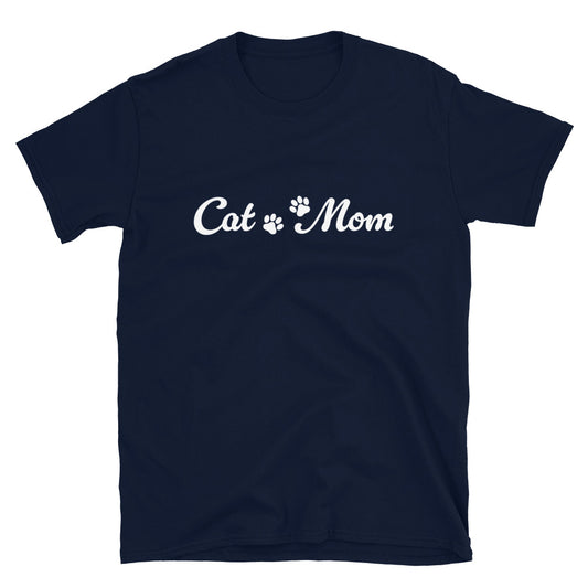 Paw Print Cat Mom T-Shirt