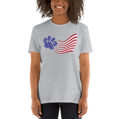 Paws and Stripes Flag T-Shirt