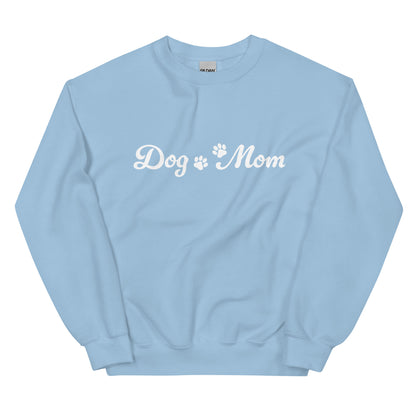 Paw Print Dog Mom Crewneck Sweatshirt
