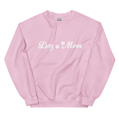 Paw Print Dog Mom Crewneck Sweatshirt