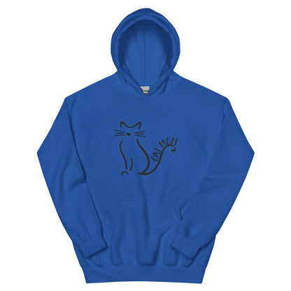 Cat Mom Outlined Hoodie
