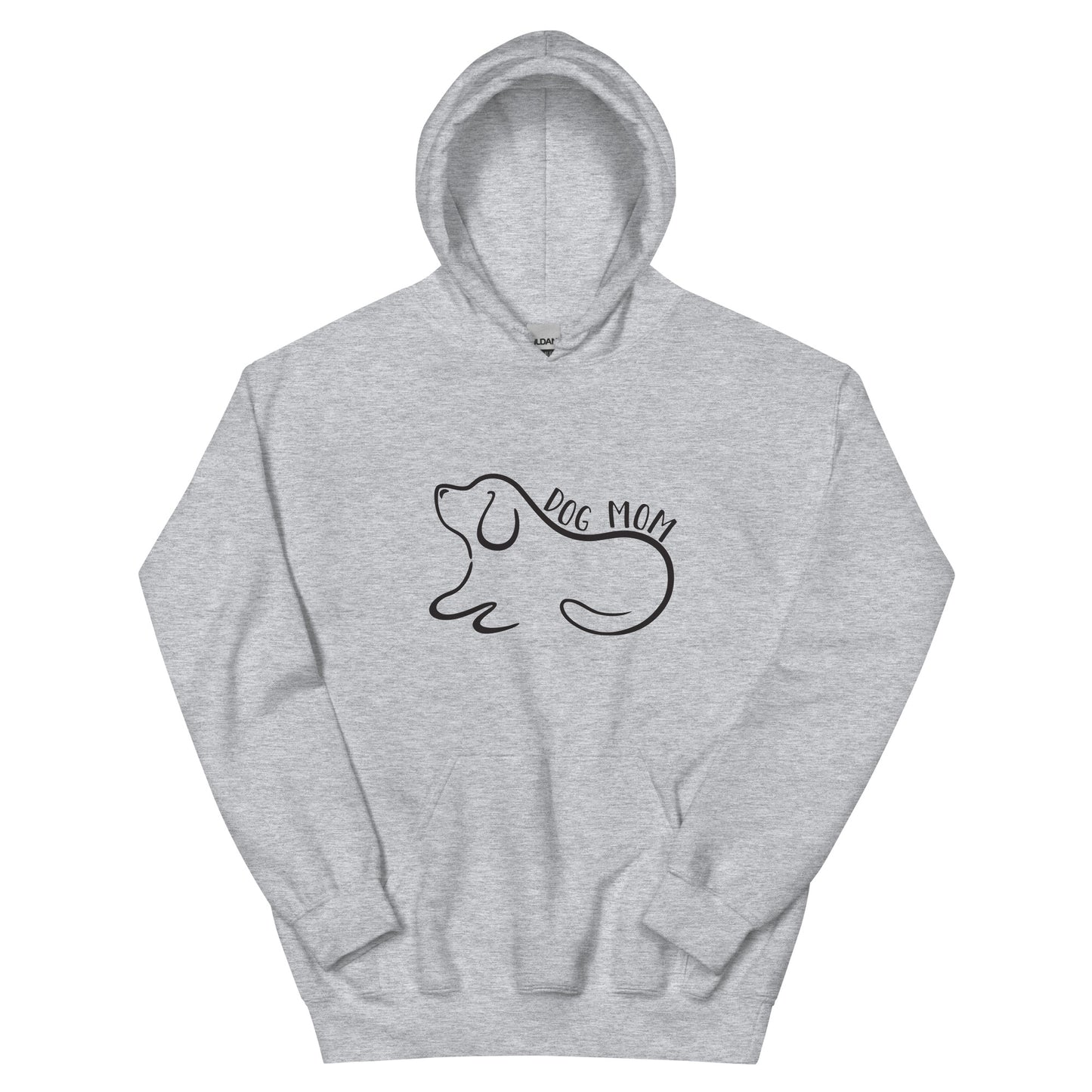 Dog Mom Outlined Hoodie