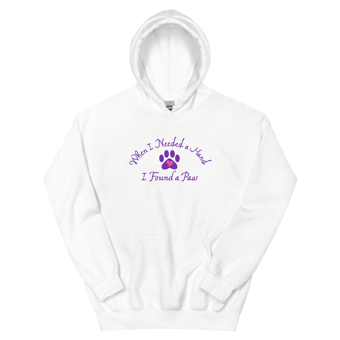 When I Needed a Hand I Found A Paw  Hoodie