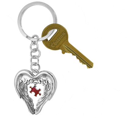 Wings of an Angel Puzzle Piece Keychain