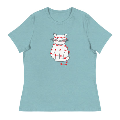 Wrapped in Love Kitty Women's Relaxed T-Shirt
