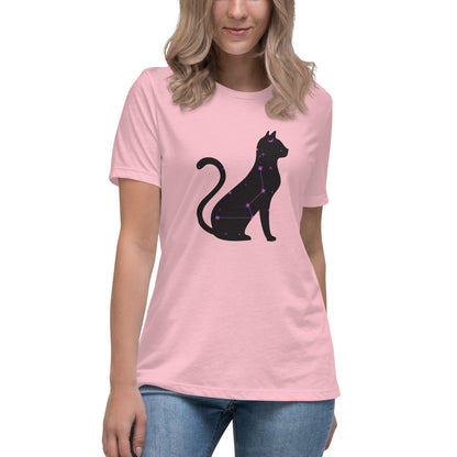Celestial Cat Women's Relaxed T-Shirt