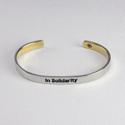 In Solidarity Mixed Metals Cuff Bracelet