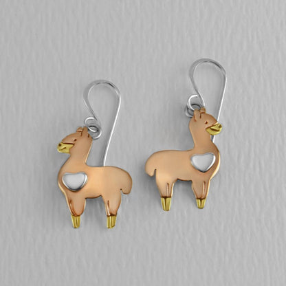 Alpaca Mixed Metals Drop Earrings