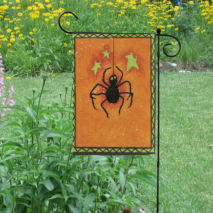 Harvest Spider Garden Flag
