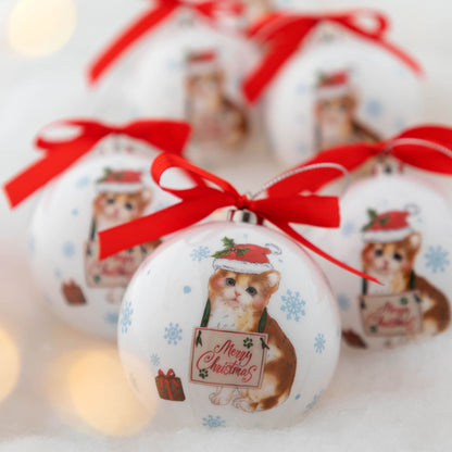 Merry Christmas Pet Ornaments - Set of 6