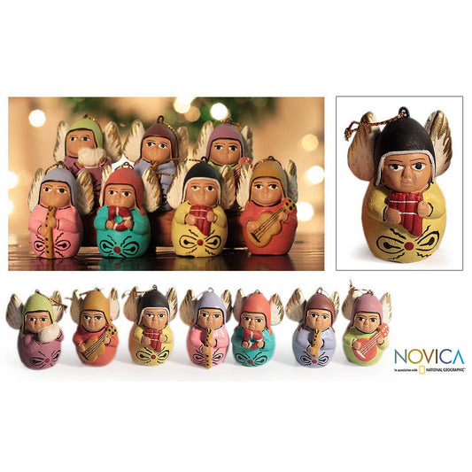 Angel Choir Decorative Ceramic Holiday Ornaments