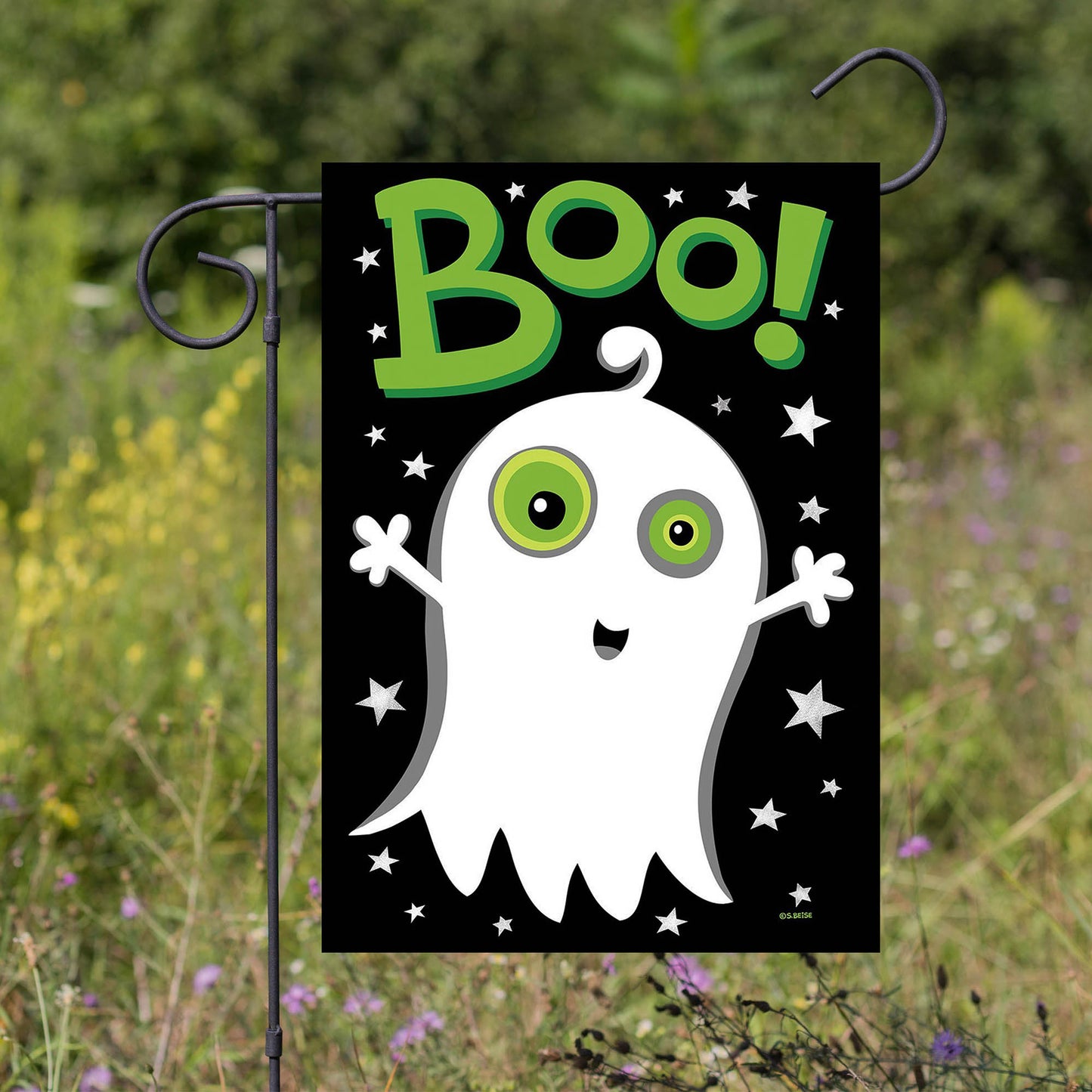 Boo Ghost Garden Flag