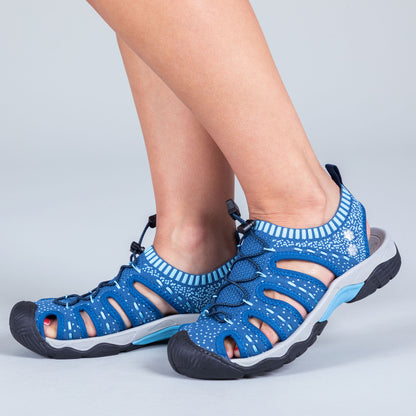 Blue Paw Print Sport Sandals