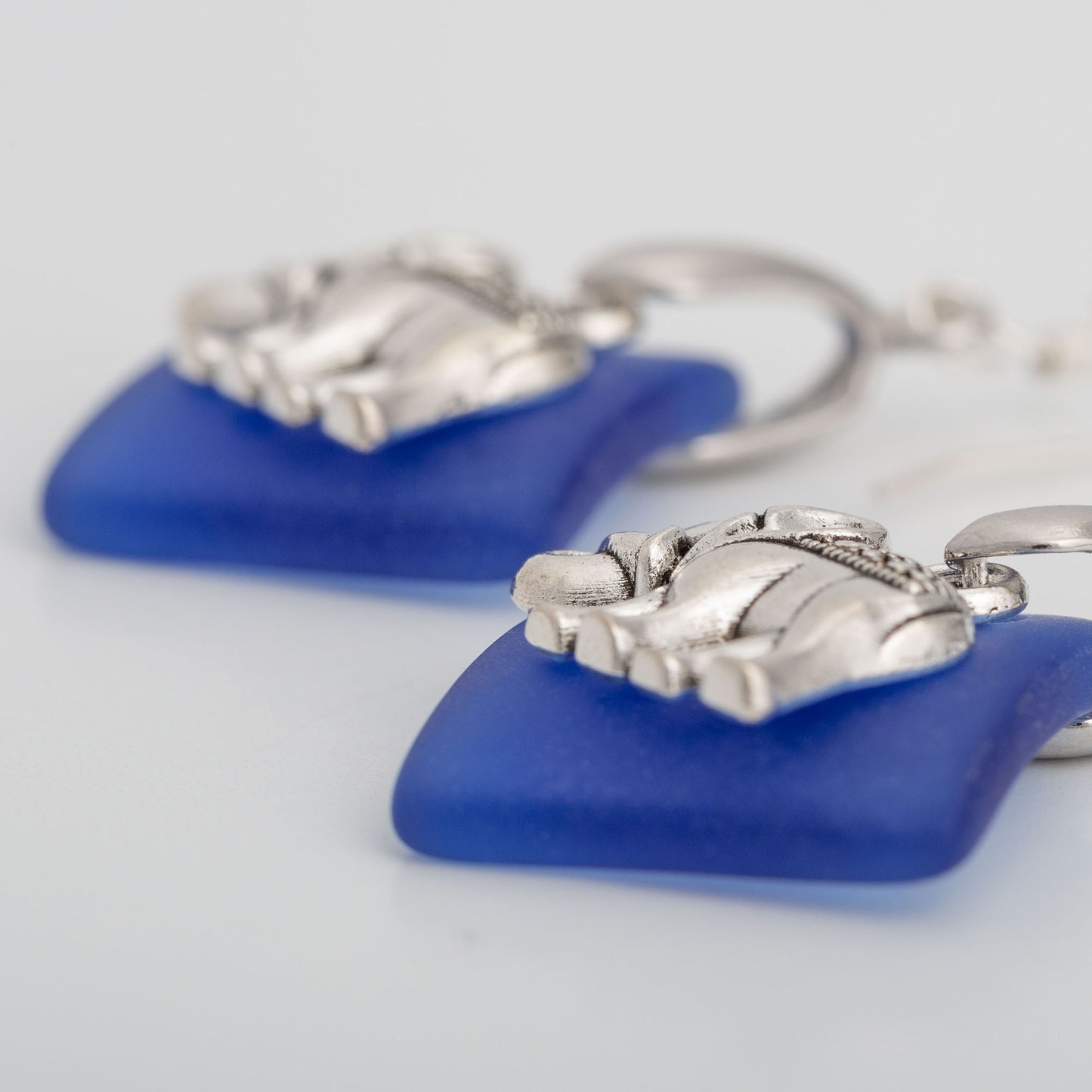 Elephant Sea Glass Earrings