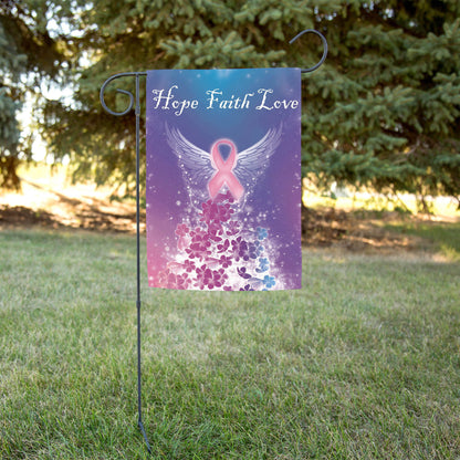 Hope Faith Love Garden Flag