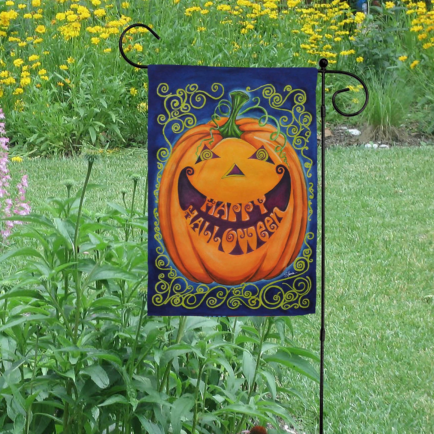 Happy Halloween Spooky Garden Flag