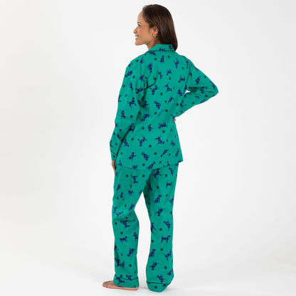Plaid Pets Flannel Pajama Set