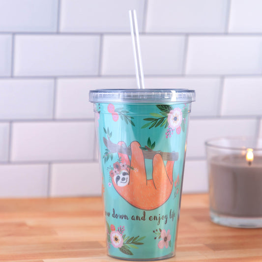 Slow Down Sloth Travel Cup