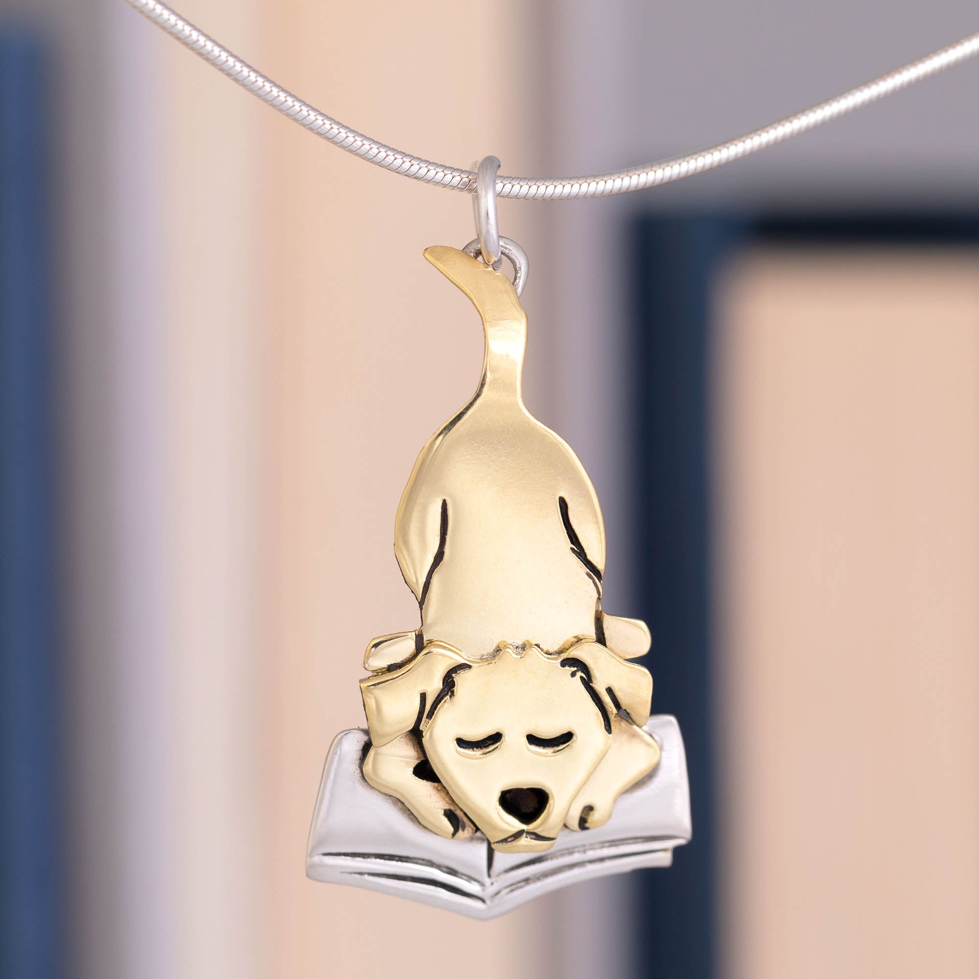 Pet Lover Book Club Sterling Necklace