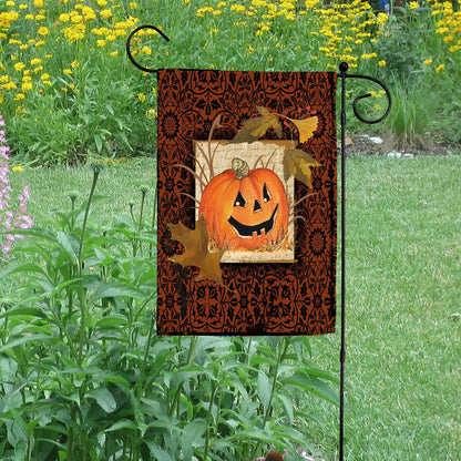 Gothic Pumpkin Garden Flag