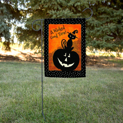 Let's Get Wicked Halloween Garden Flag