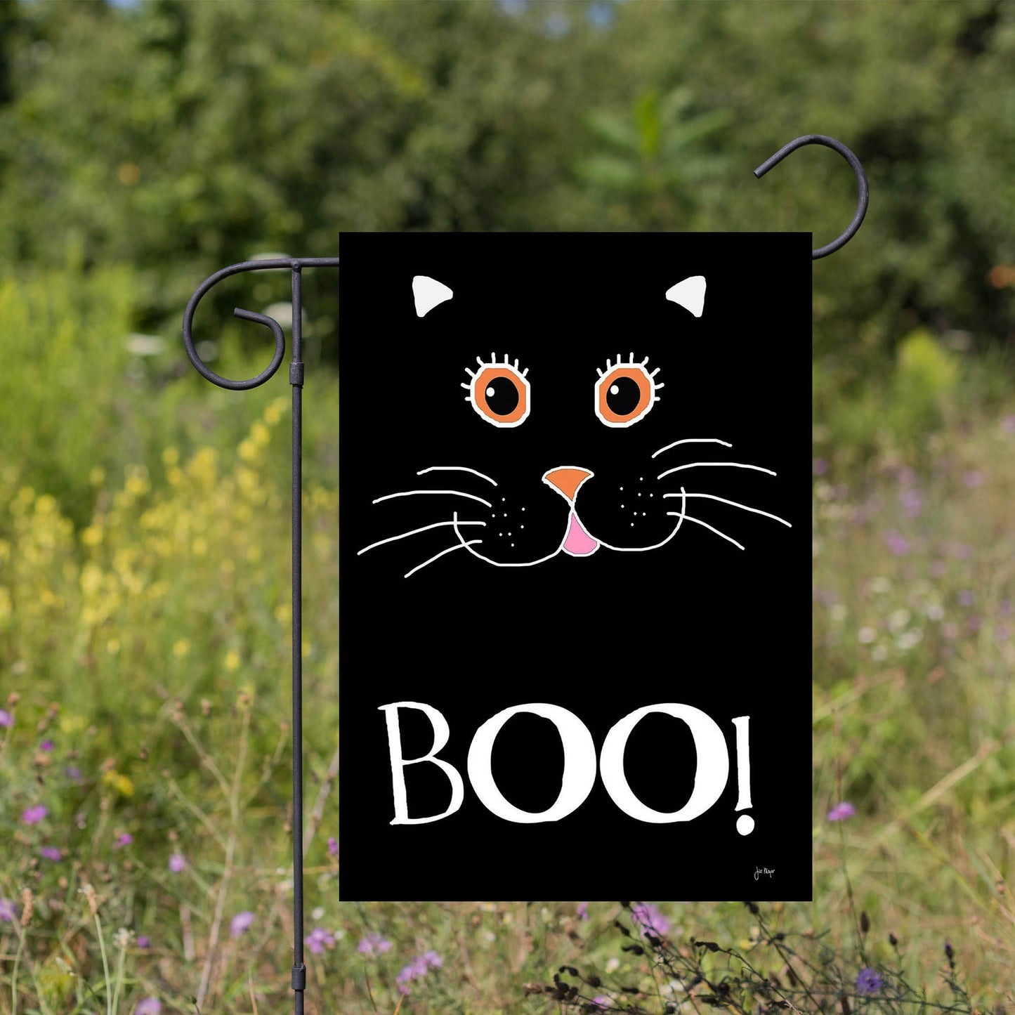 Boo Cat Garden Flag