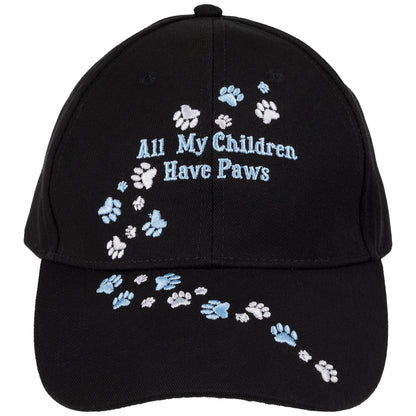 All My Children Have Paws Embroidered Baseball Hat