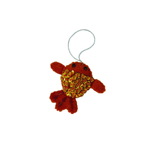 Sequin Goldfish Ornament