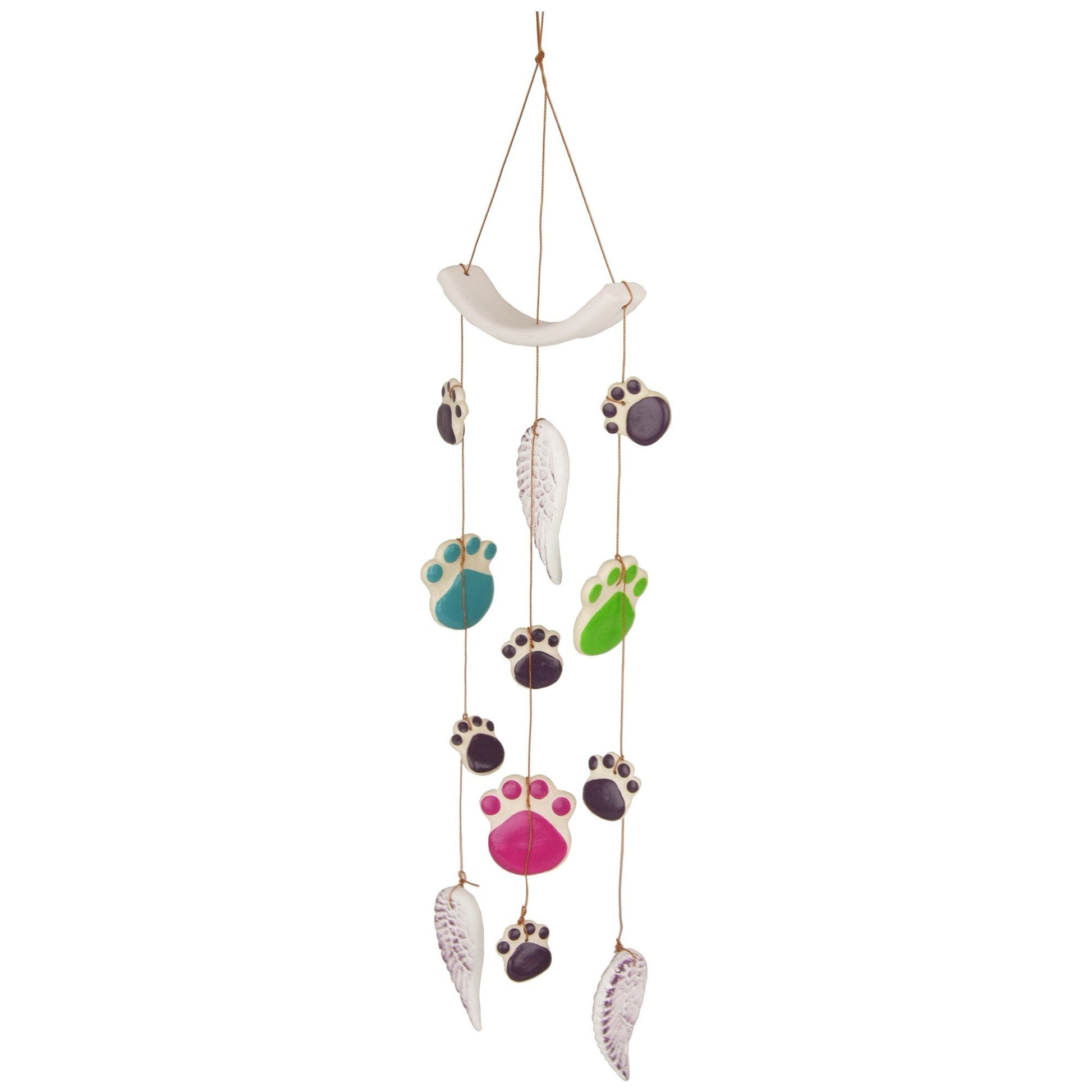 Paws Of Love Ceramic Wind Chime