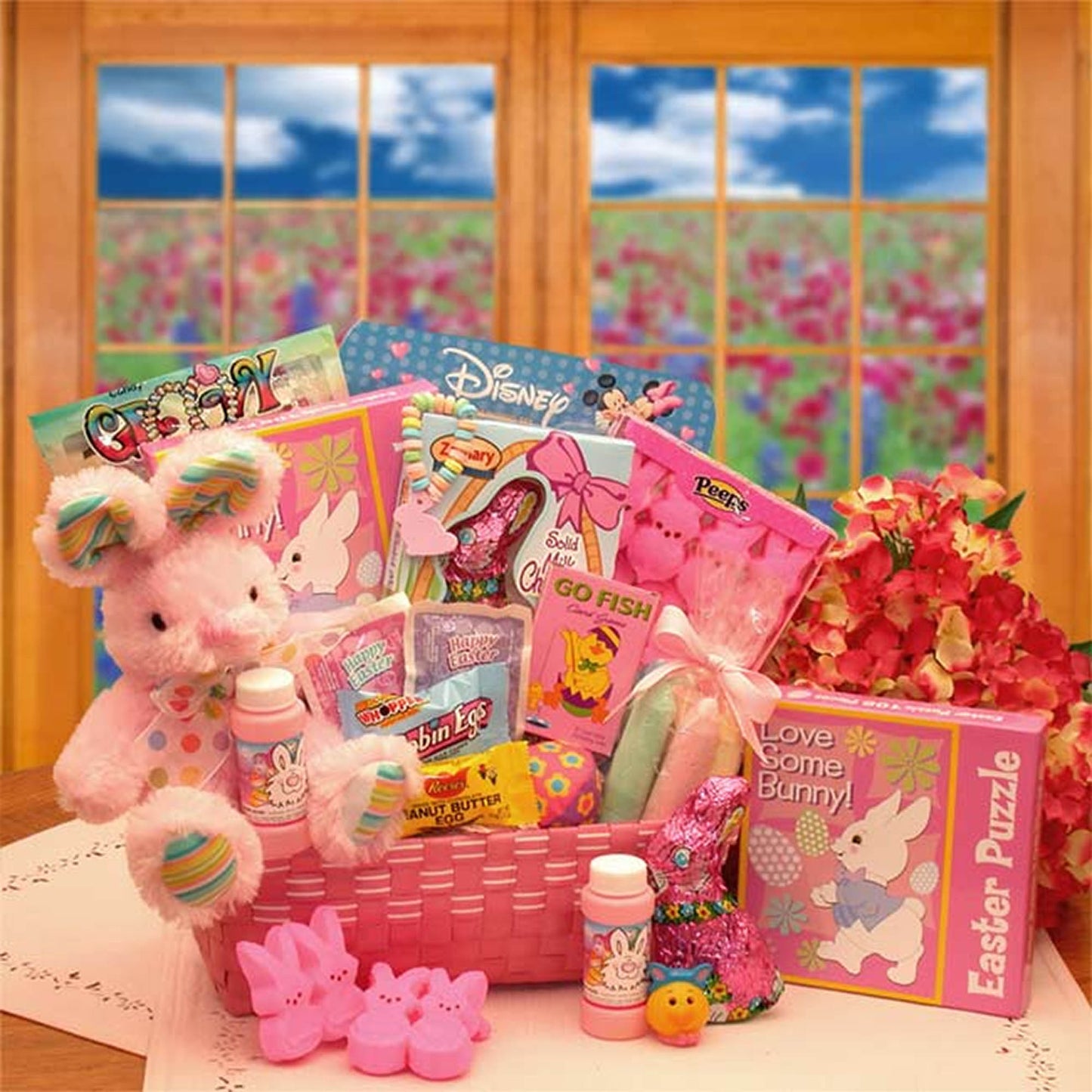 Little Cottontails Pink Activity Easter Basket