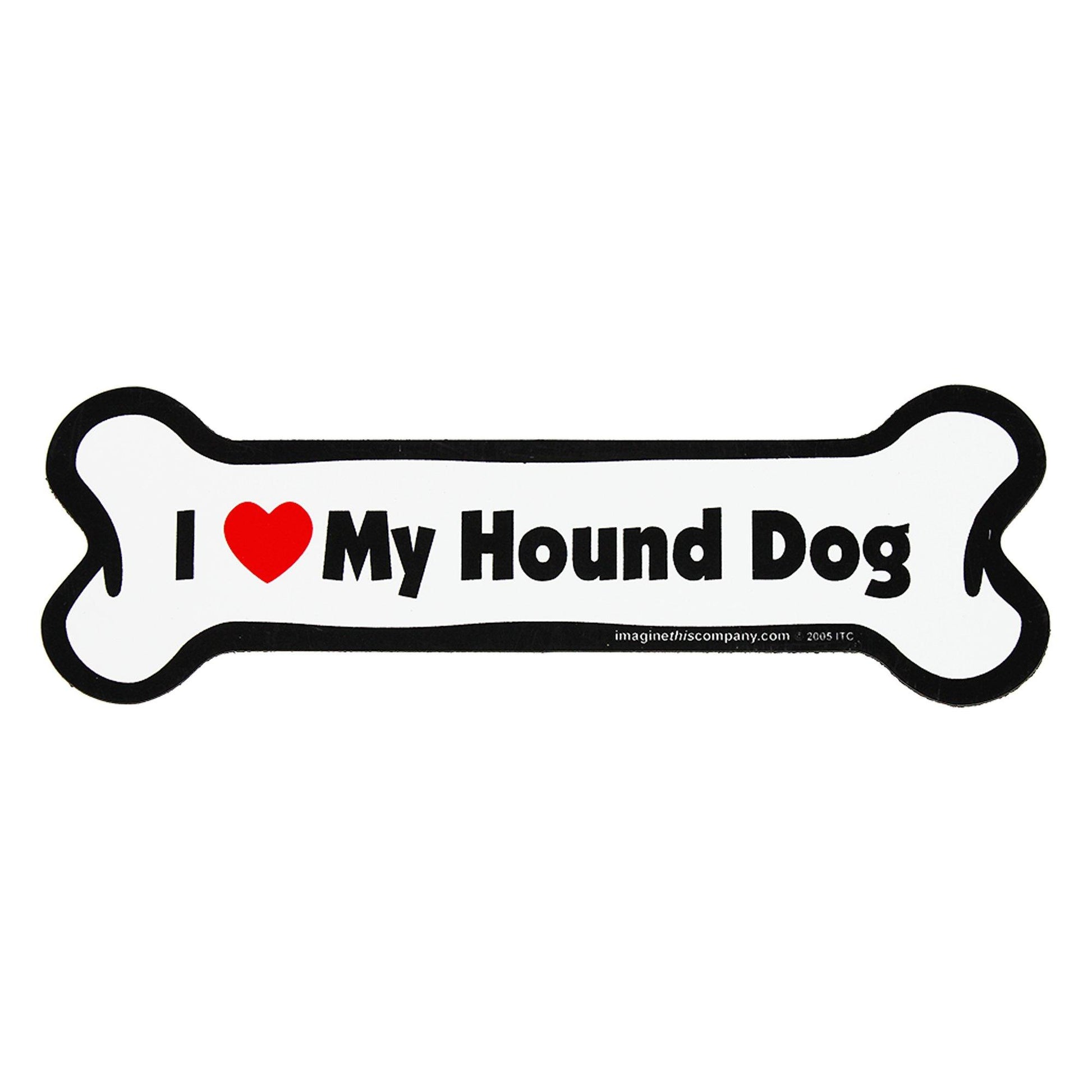 I Love My Dog Car Magnet: Breeds A - K