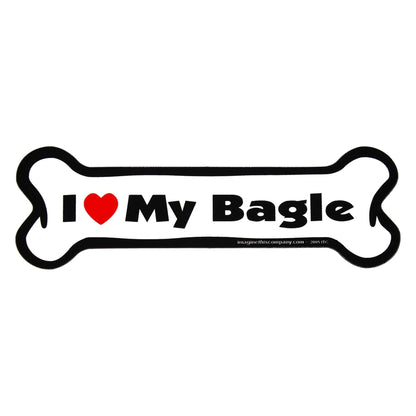 I Love My Dog Car Magnet: Breeds A - K