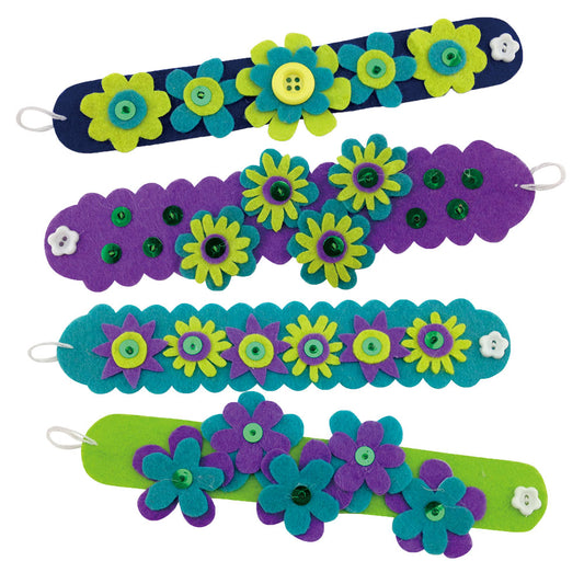 Make Pretty Purple Felt Bracelets Kit