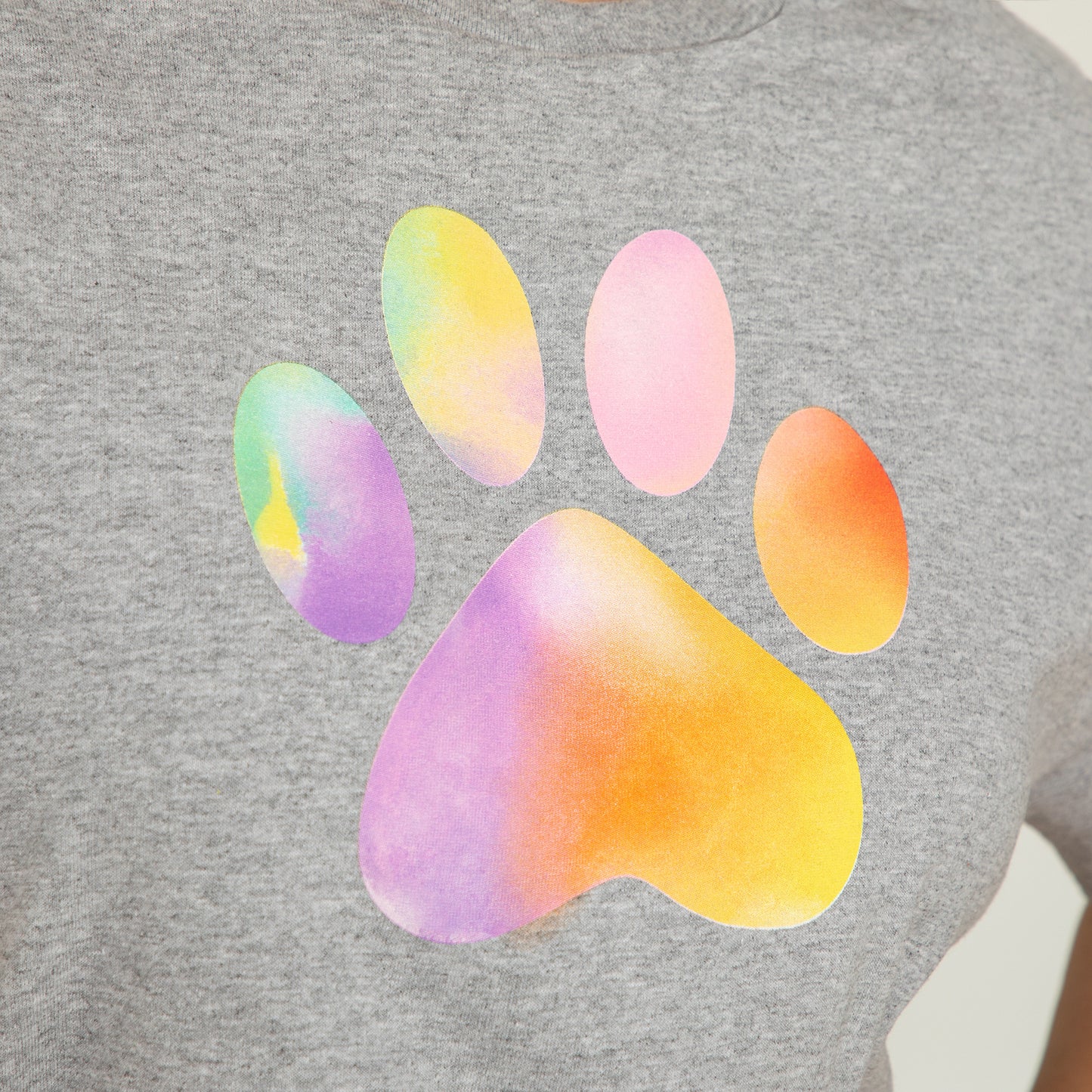 Rainbow Watercolor Paw T-Shirt