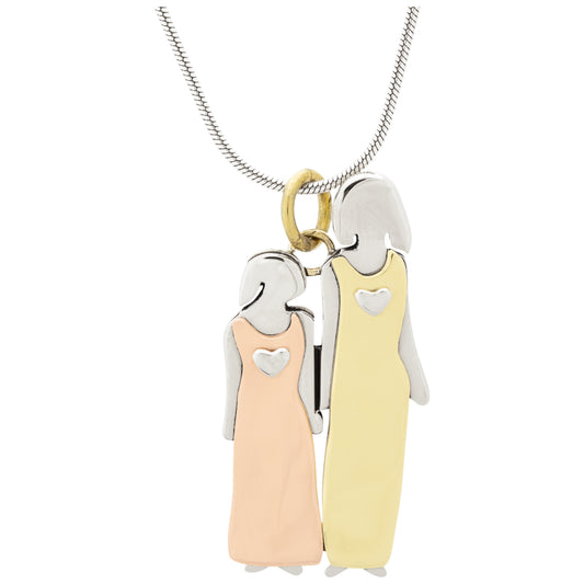 Mother & Daughter Mixed Metals Necklace