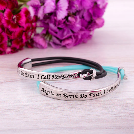 Sisters are Angels on Earth Bracelet