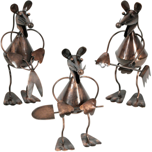 Recycled Metal Garden Mouse