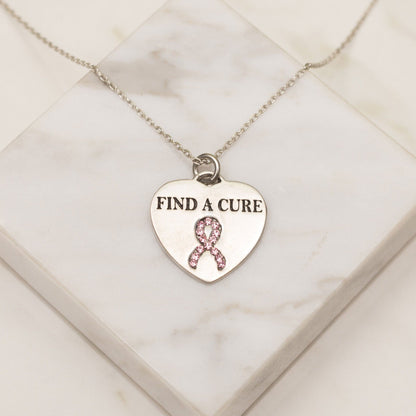 Promo - PROMO - Cure In Your Heart Pewter Necklace
