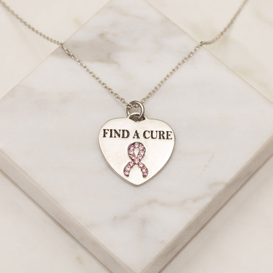 Promo - PROMO - Cure In Your Heart Pewter Necklace