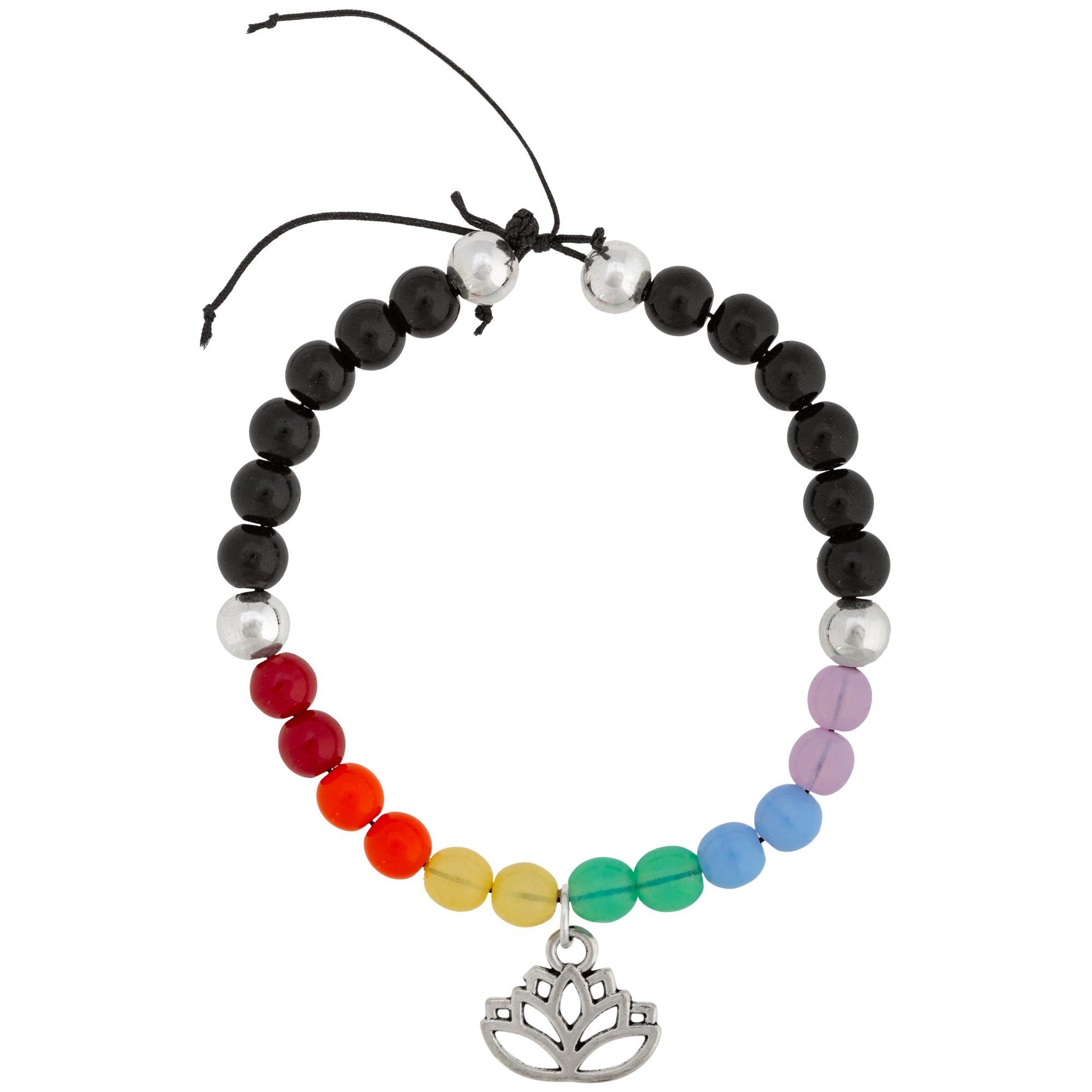 Promo - PROMO - Rainbow Lotus Adjustable Bracelet