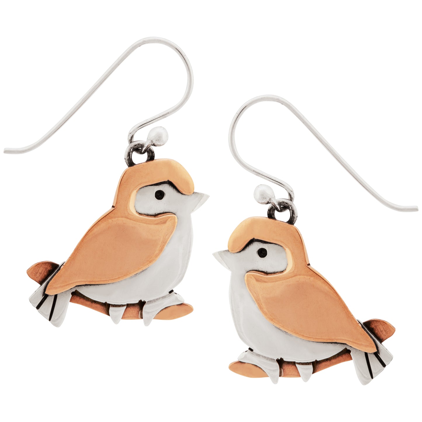Love Bird Sterling Silver Earrings