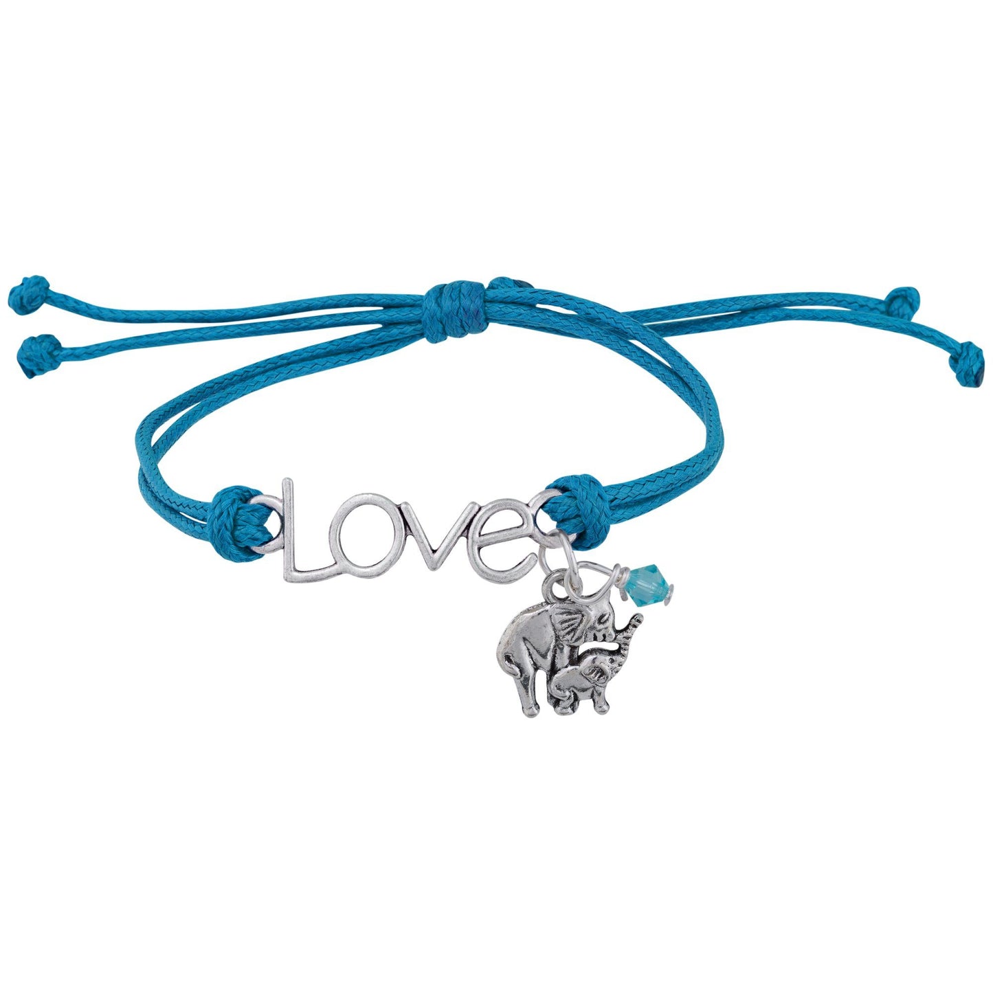 Promo - PROMO - Love Elephants Cord Bracelet