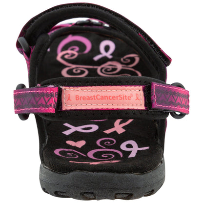 Ultralite&trade; Pink Ribbon Strappy Sport Sandals