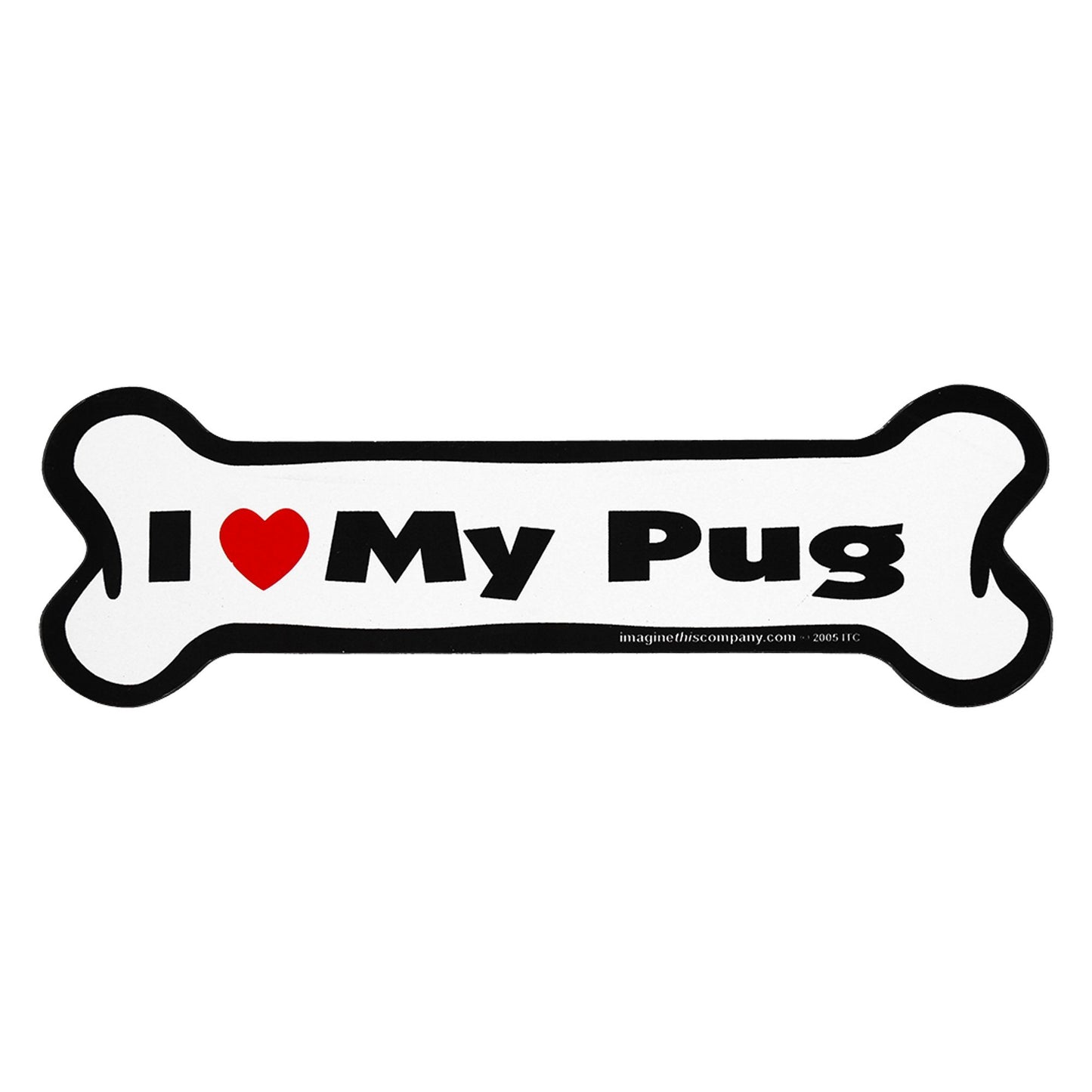 I Love My Dog Car Magnet: Breeds L - Z