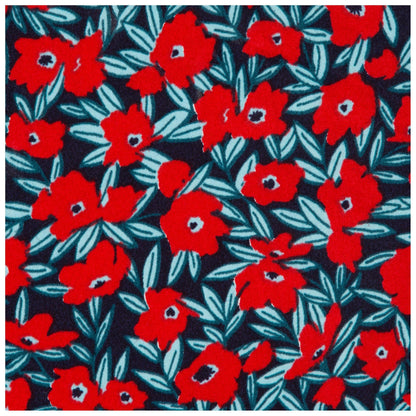 Aloha Red Poppies Midi Dress