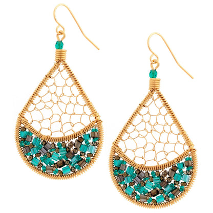 Threads & Beads Gold-Plated Earrings