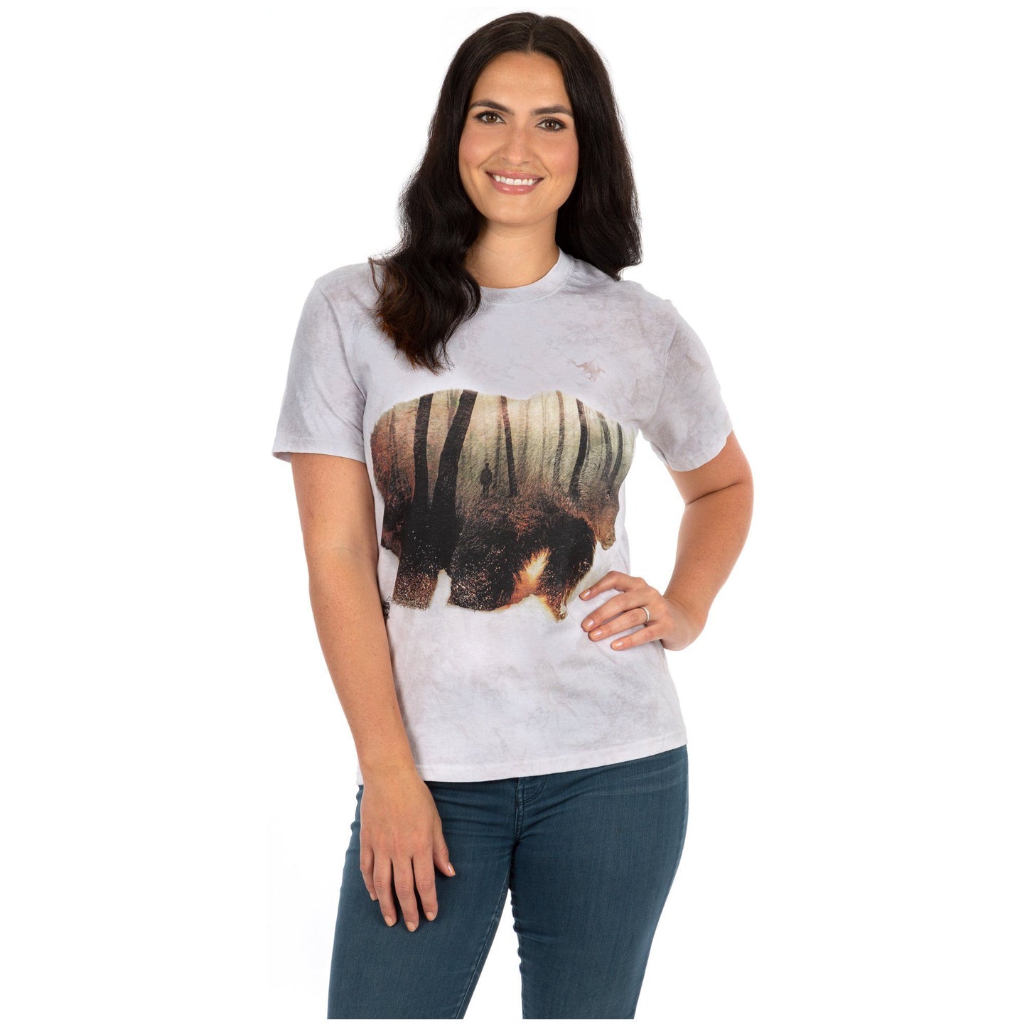 Forest Bear Tie-Dyed T-Shirt
